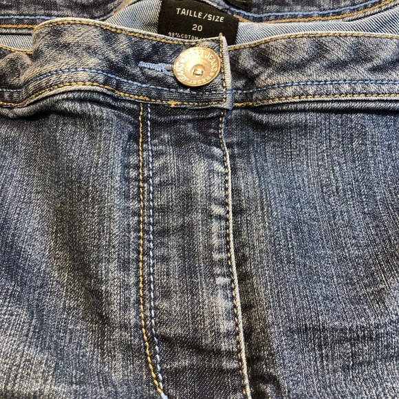 Reset Denim Capris Jeans Size 20, side zippered at bottom , front pockets - Picture 6 of 11
